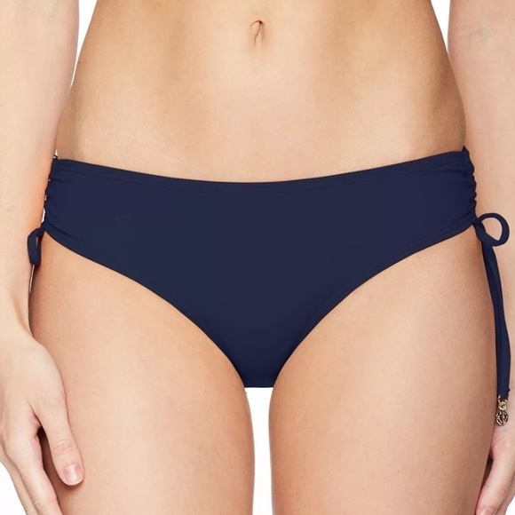 ANNE Cole Alex Solid Side Tie Swimsuit Bottoms - Picture 1 of 3